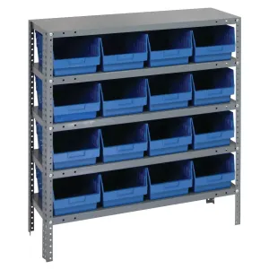 1239-207 | 12" x 36" x 39" Shelving Unit with 16 Bins