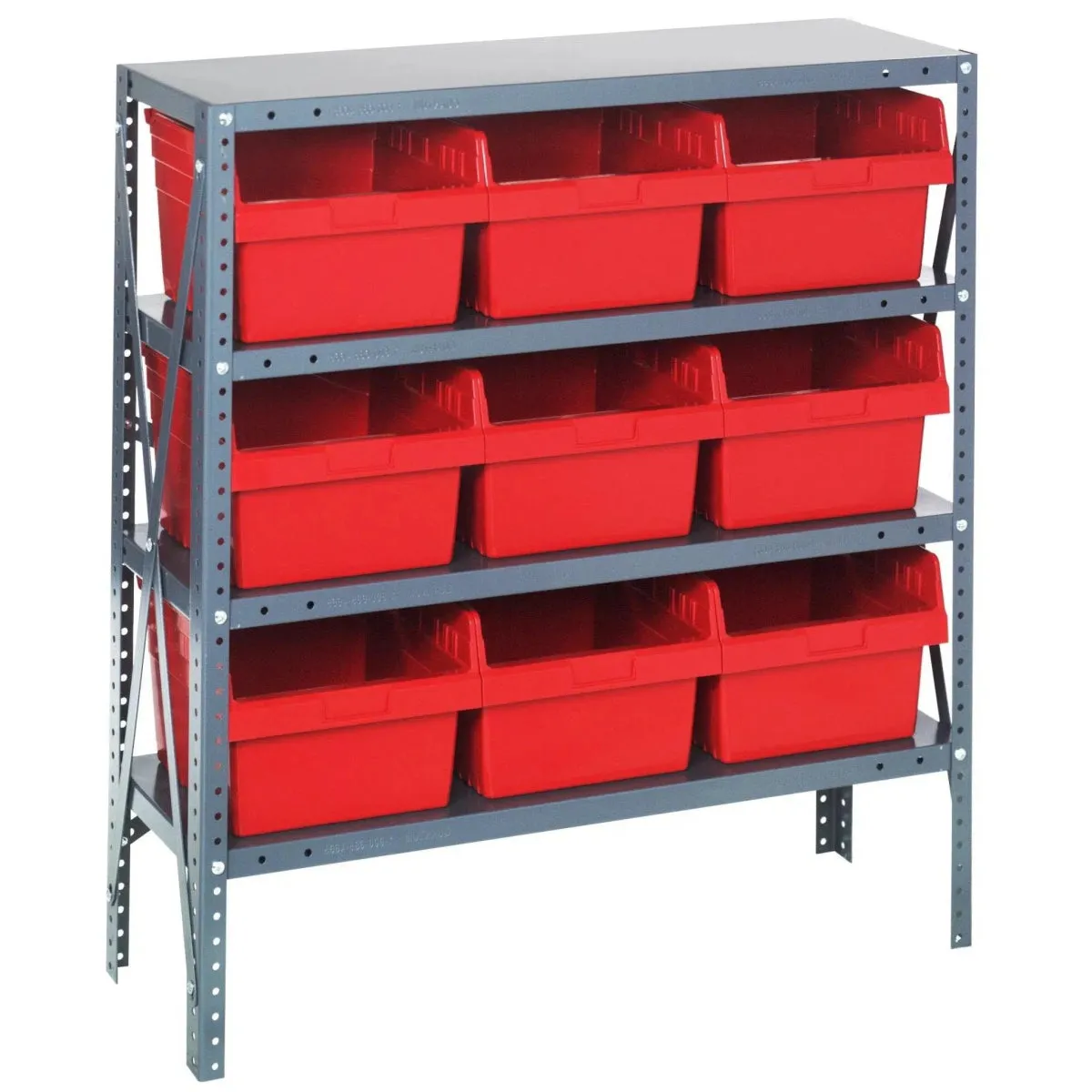 1239-SB809 | 12" x 36" x 39" Shelving Unit with 9 Bins