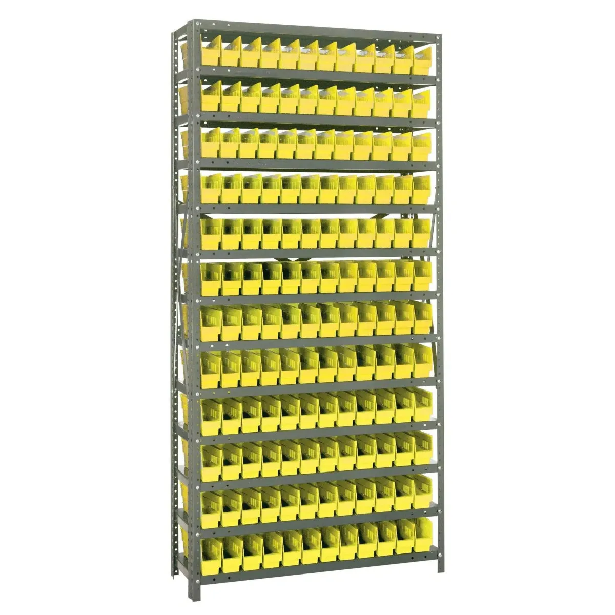 1275-100 | 12" x 36" x 75" Shelving Unit with 144 Bins