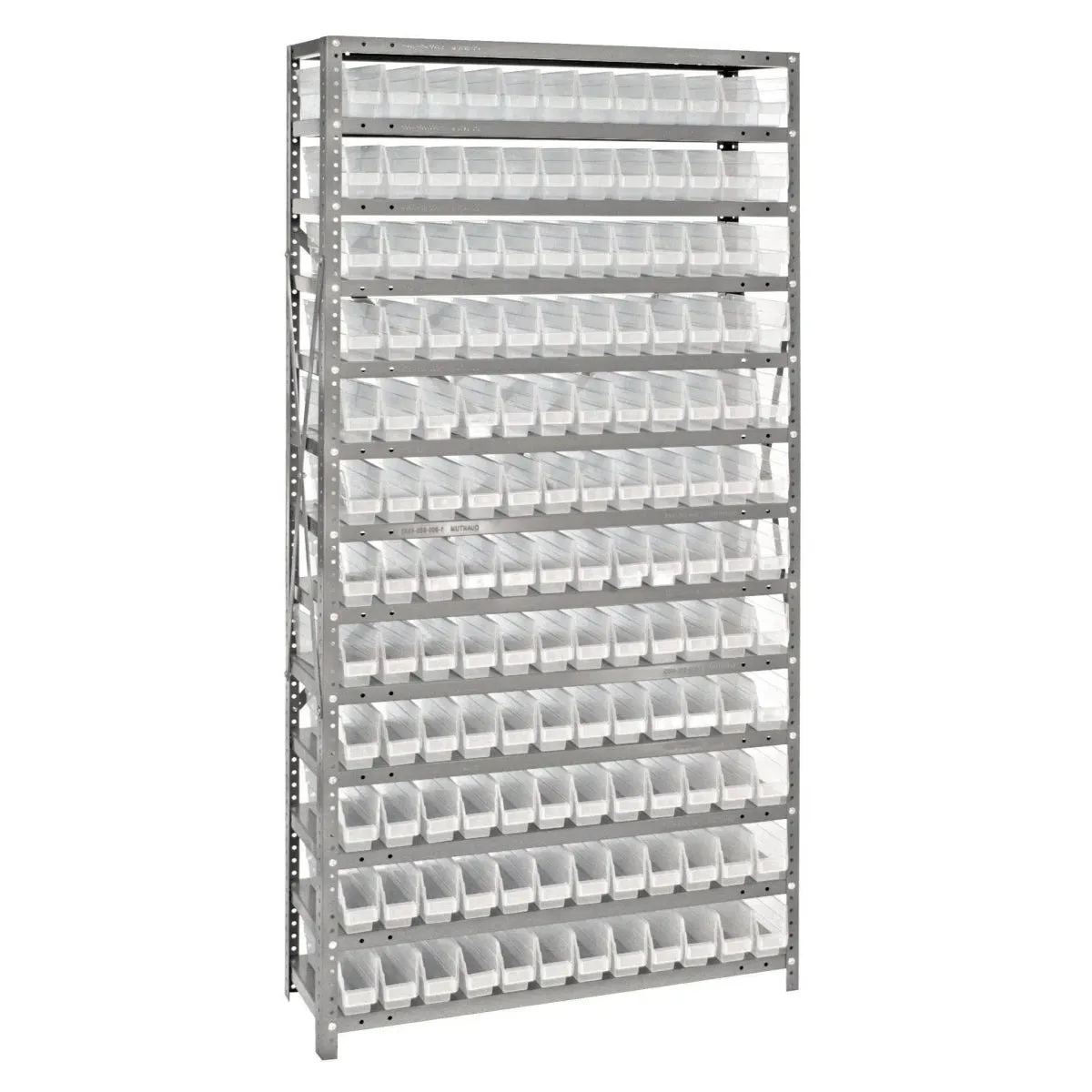 1275-100 | 12" x 36" x 75" Shelving Unit with 144 Bins