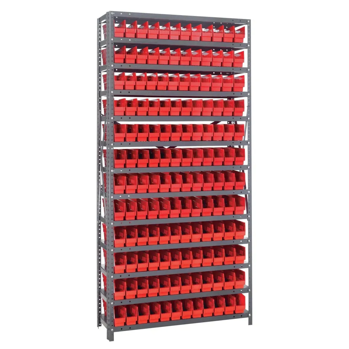 1275-100 | 12" x 36" x 75" Shelving Unit with 144 Bins