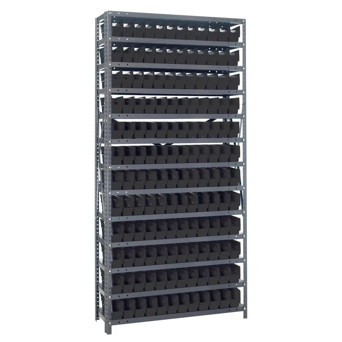 1275-100 | 12" x 36" x 75" Shelving Unit with 144 Bins