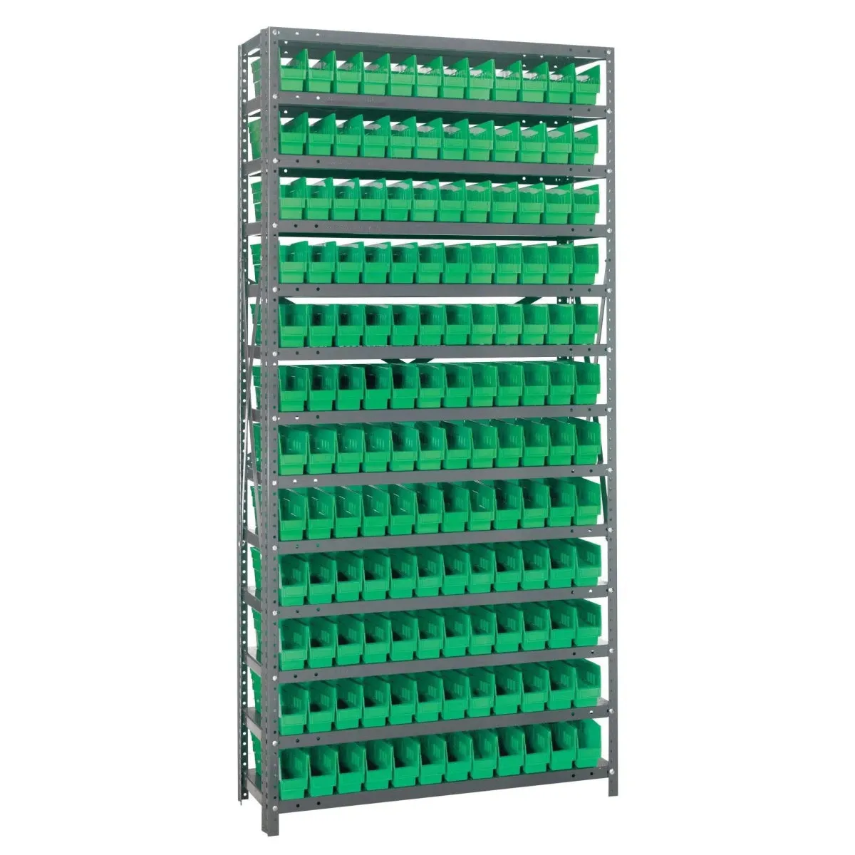 1275-100 | 12" x 36" x 75" Shelving Unit with 144 Bins