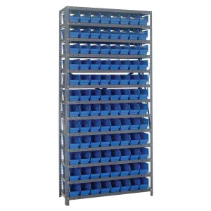 1275-101 | 12" x 36" x 75" Shelving Unit with 96 Bins