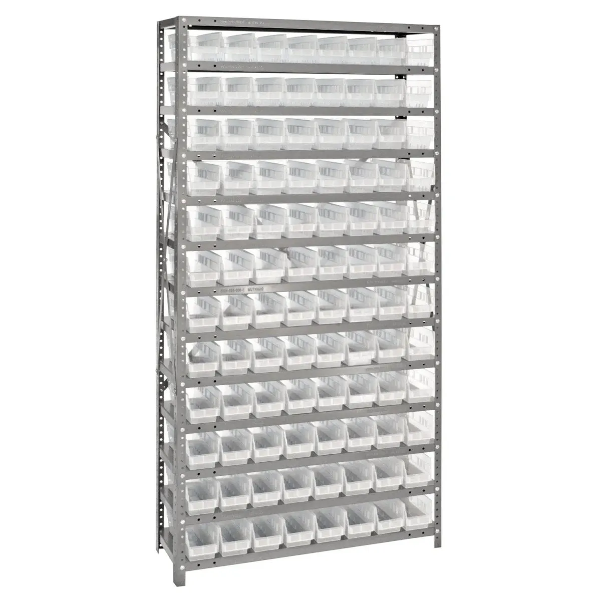 1275-101 | 12" x 36" x 75" Shelving Unit with 96 Bins