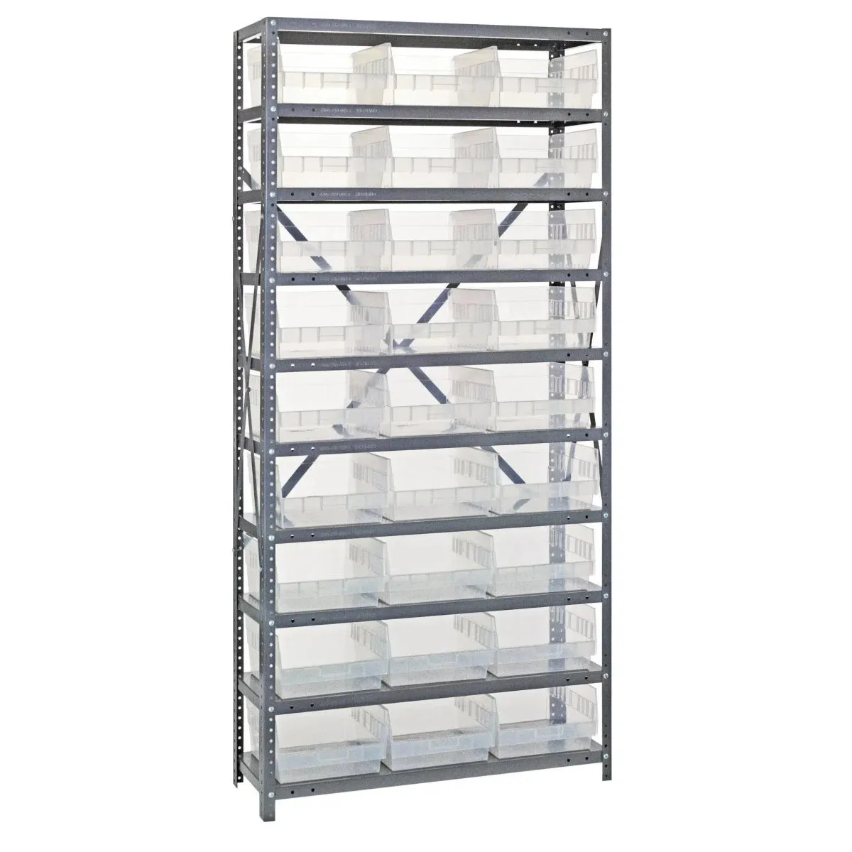 1275-209 | 12" x 36" x 75" Shelving Unit with 27 Bins