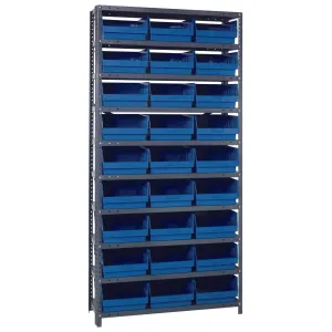 1275-209 | 12" x 36" x 75" Shelving Unit with 27 Bins