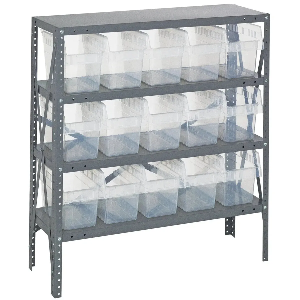 1839-SB804 | 18" x 36" x 39" Shelving Unit with 15 Bins