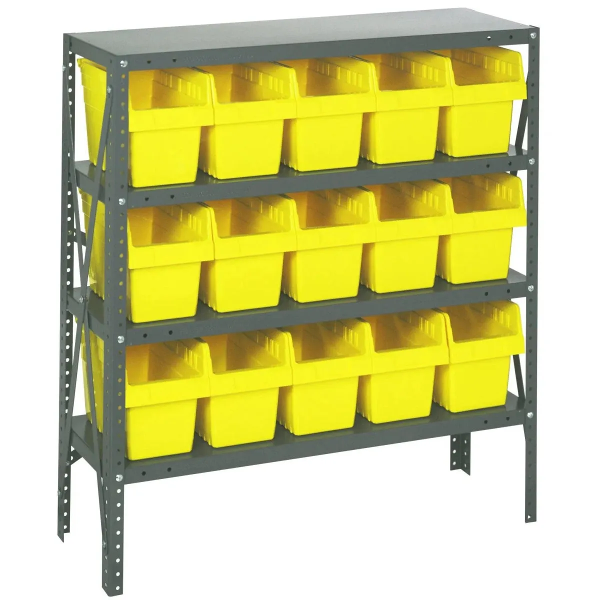 1839-SB804 | 18" x 36" x 39" Shelving Unit with 15 Bins