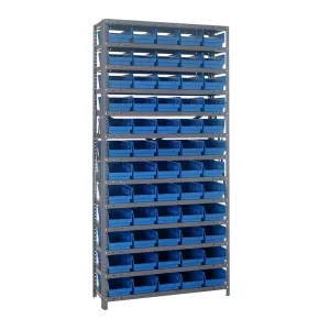 1875-104 | 18" x 36" x 75" Shelving Unit with 60 Bins