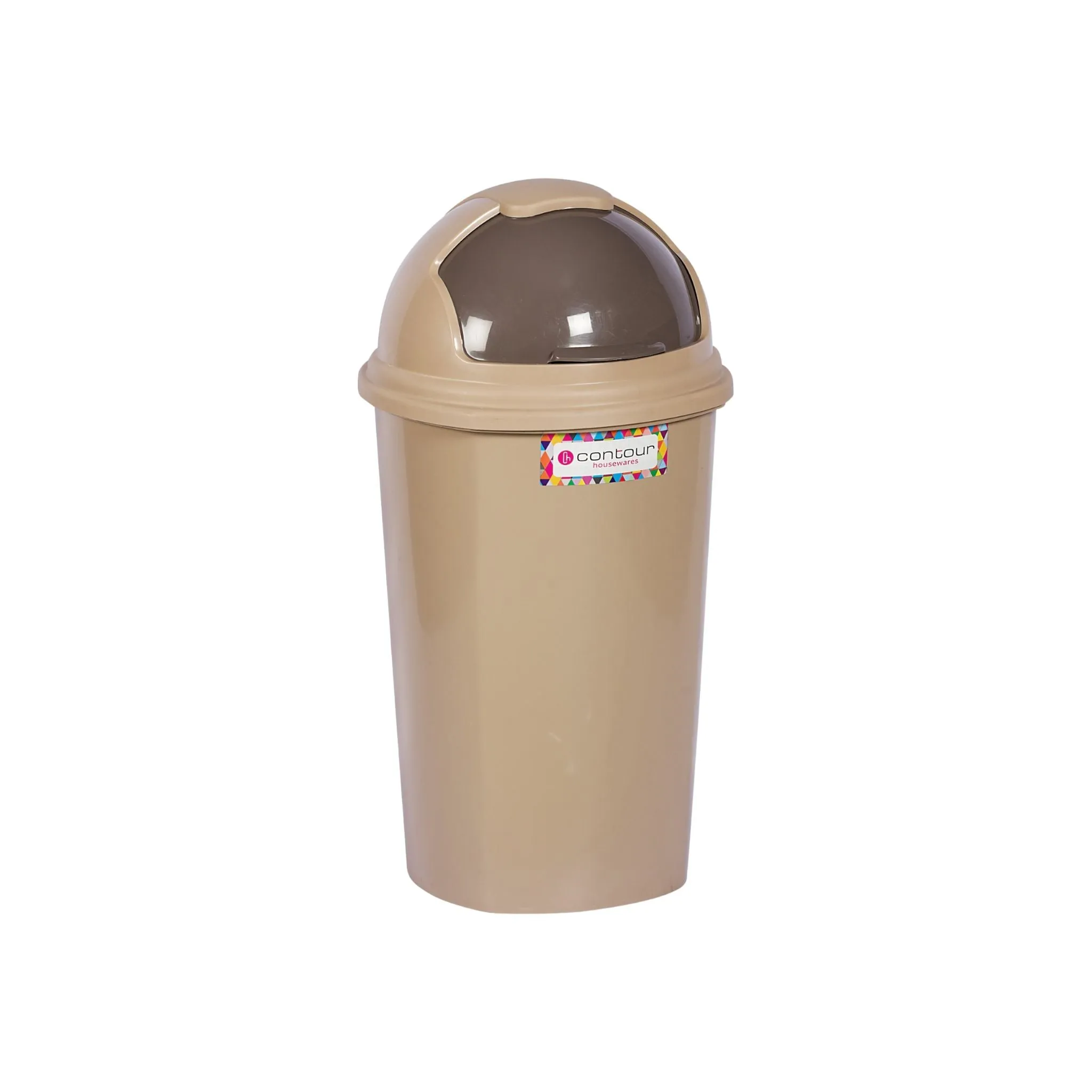 25L Contour Lift Office Waste Colour Dustbin Round Helmet Flip Top Lid Buzz