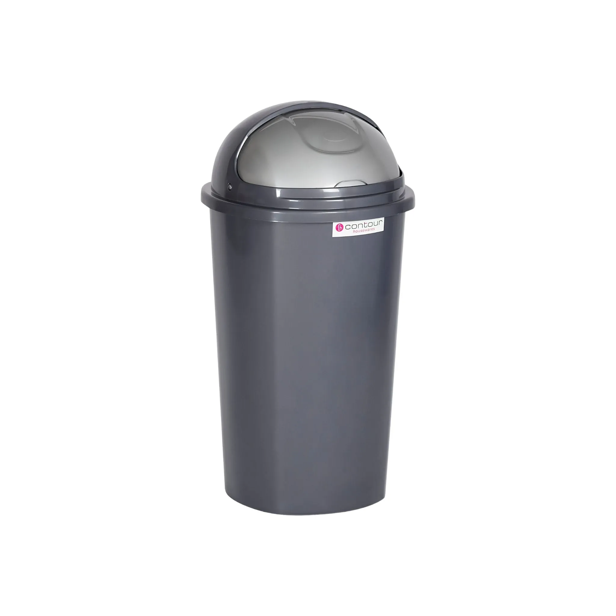 25L Contour Lift Office Waste Colour Dustbin Round Helmet Flip Top Lid Buzz