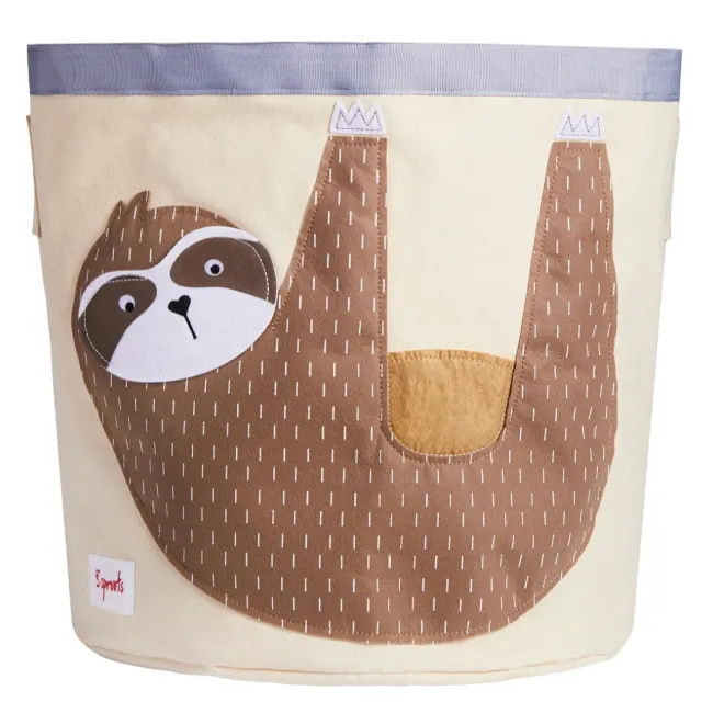 3 sprouts storage bin - sloth