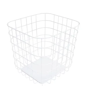 32L Wire Basket White