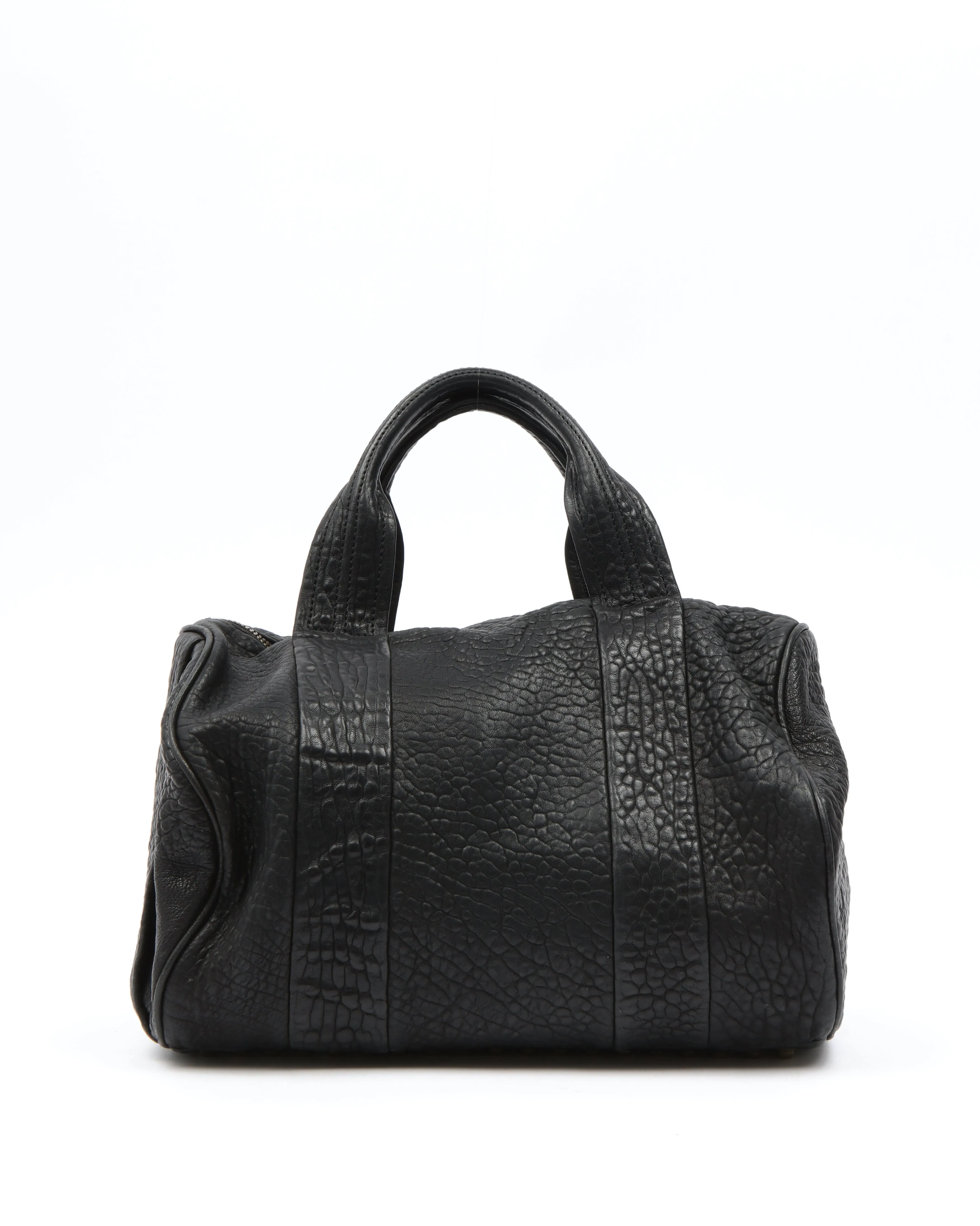 Alexander Wang Black Leather Rocco Top Handle Bag