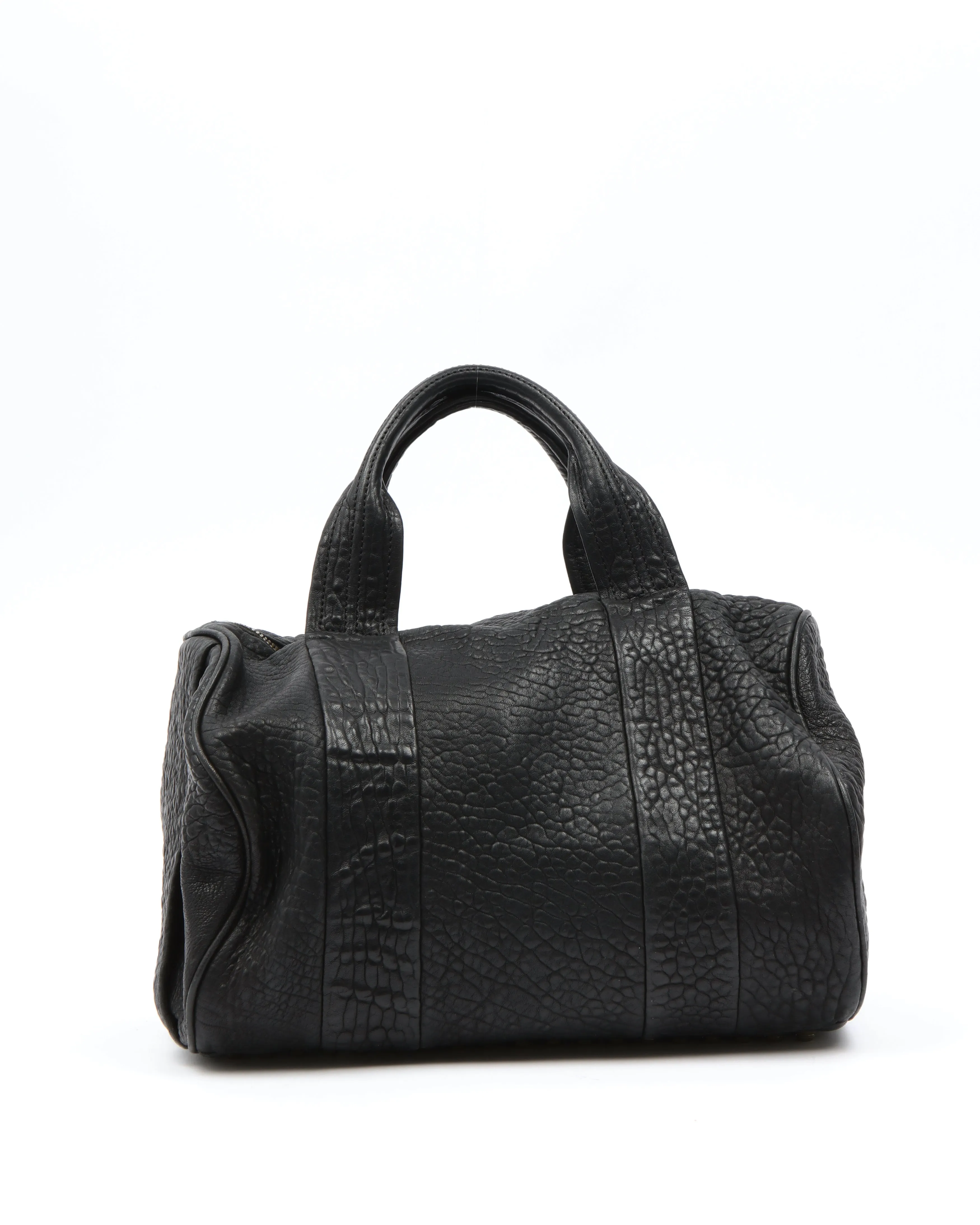 Alexander Wang Black Leather Rocco Top Handle Bag