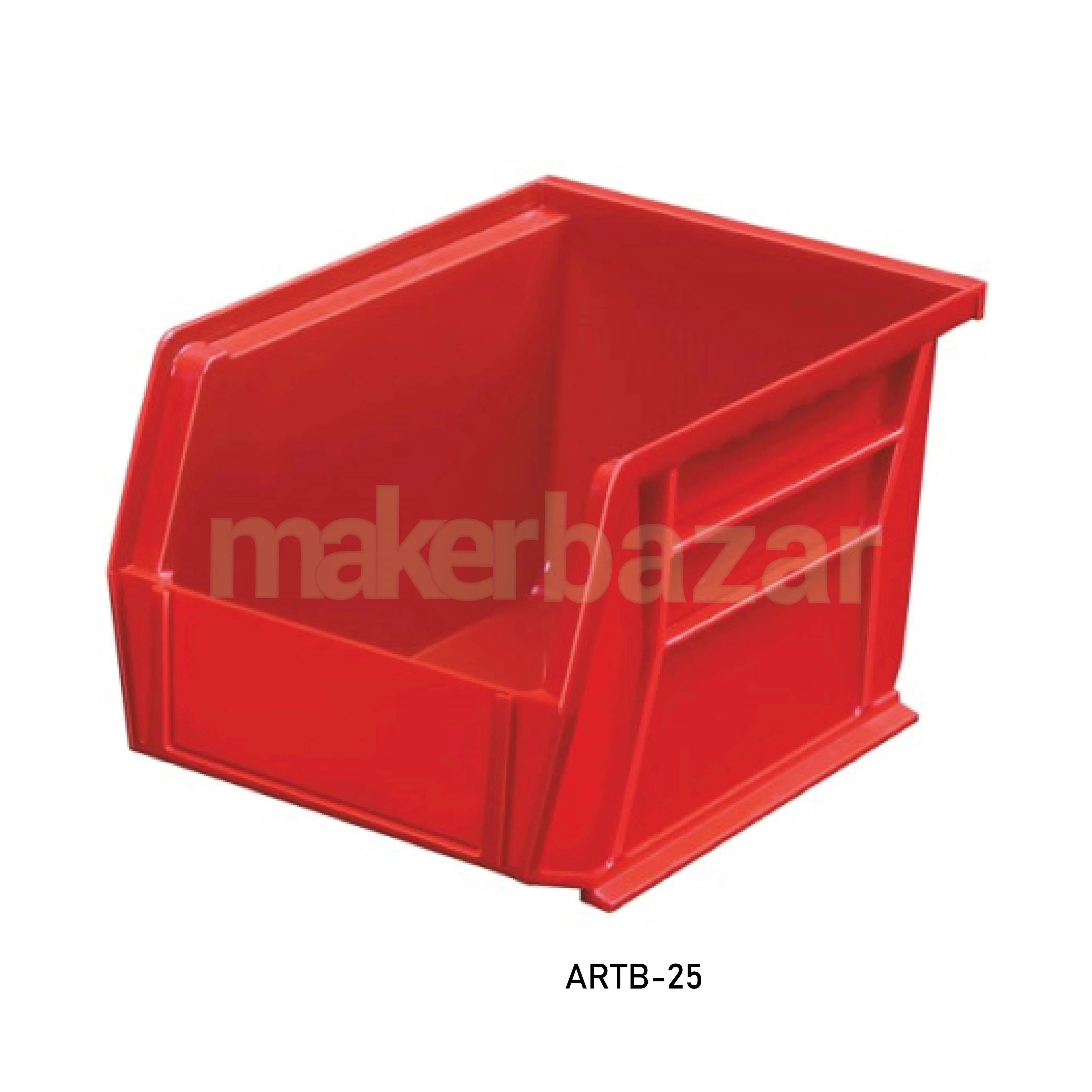 Alkon: ARTB-25 Rhino Tuff Bins 205mm X 139mm X 126mm Blue/Red