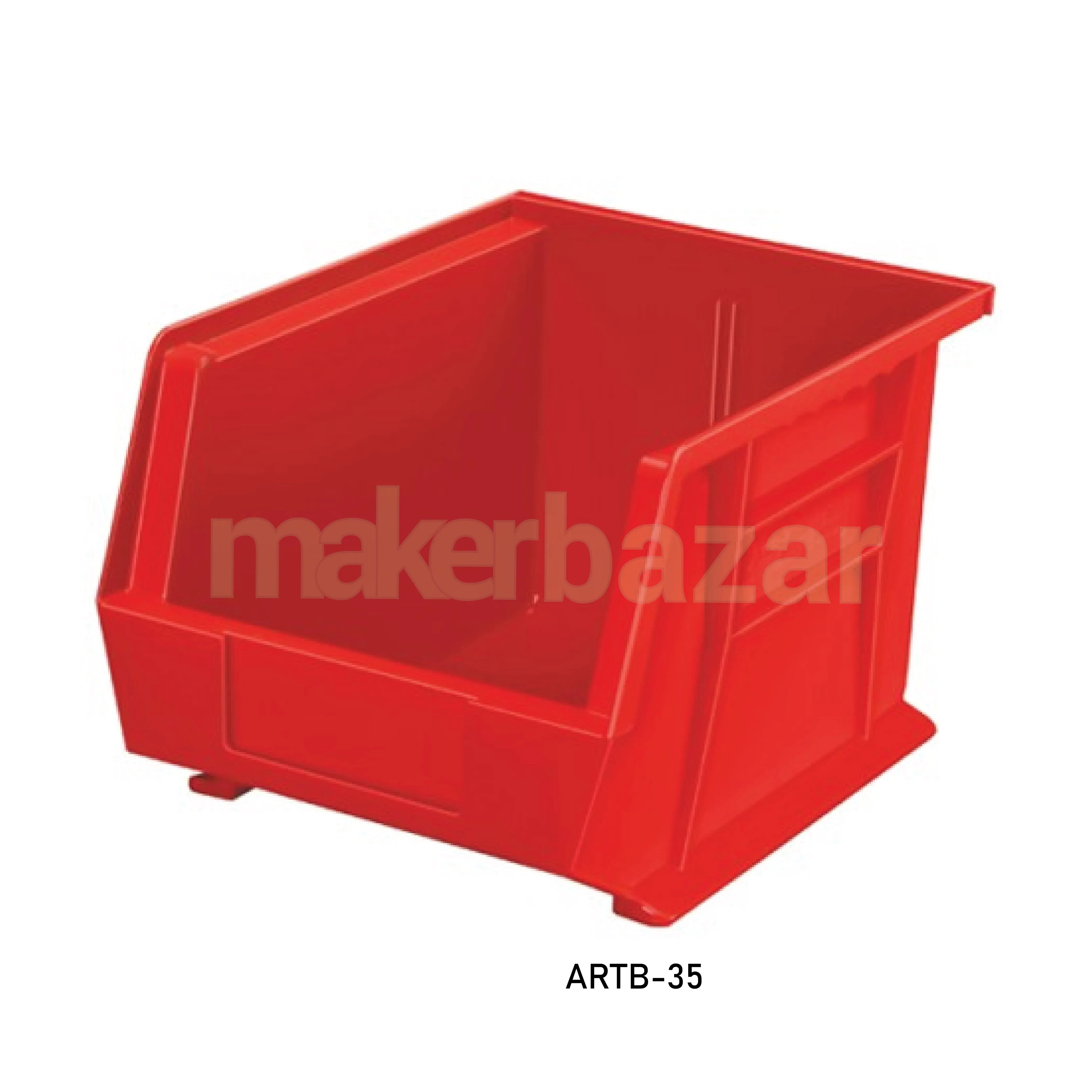 Alkon: ARTB-25 Rhino Tuff Bins 205mm X 139mm X 126mm Blue/Red