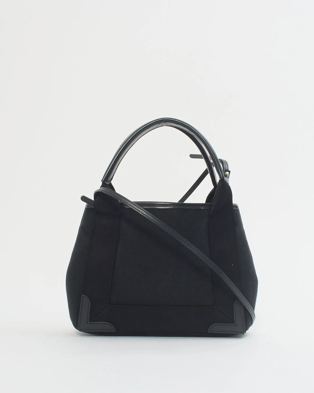 Balenciaga Black Canvas Cabas XS 2way Bag