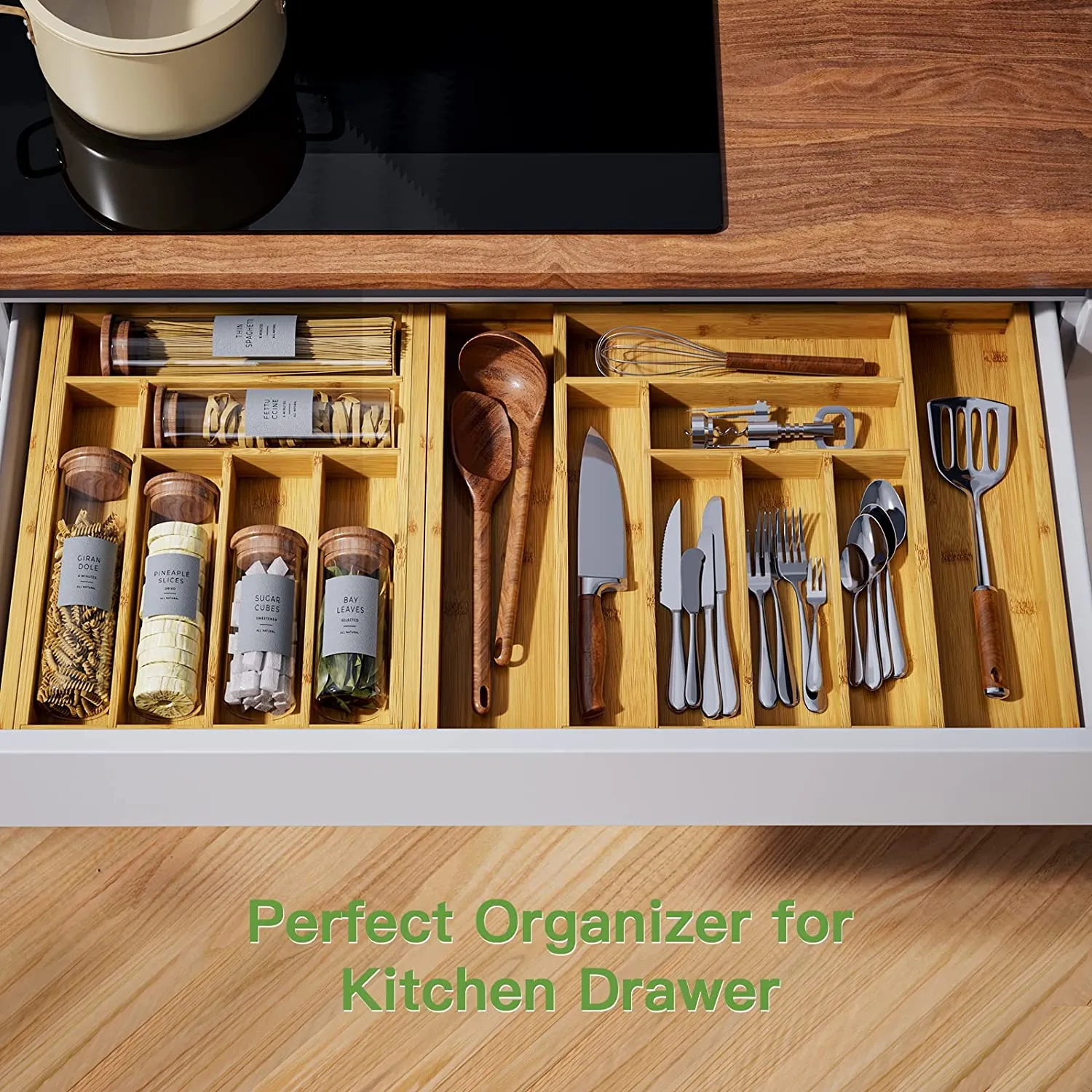 Bamboo Drawer Organizer