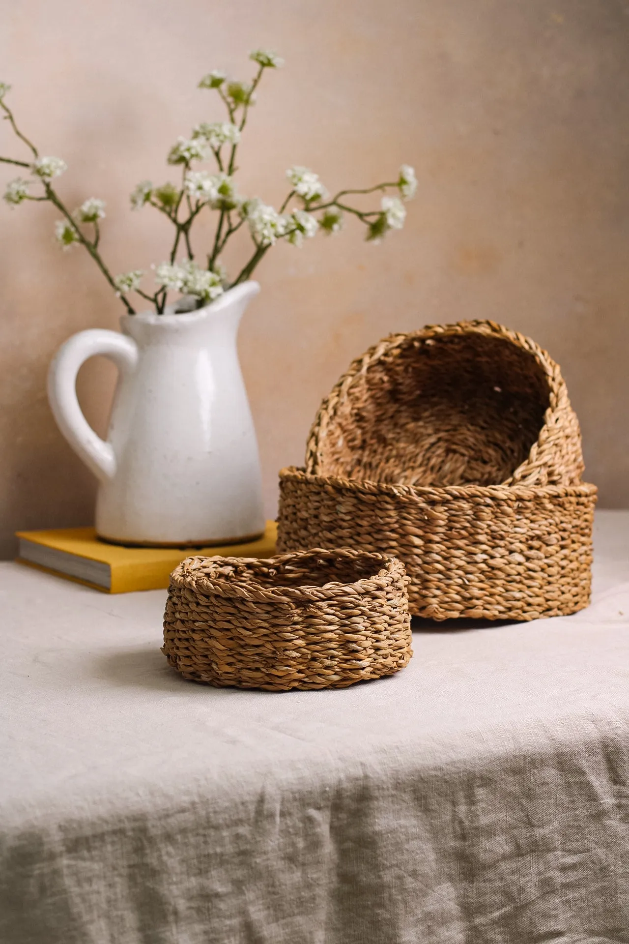 Belford Small Round Braided Baskets | Set of 3