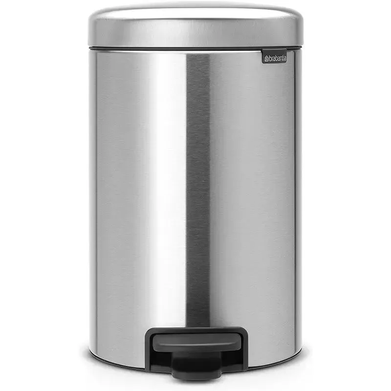 Brabantia NewIcon Pedal Waste Bin 10-12L - Matt Steel