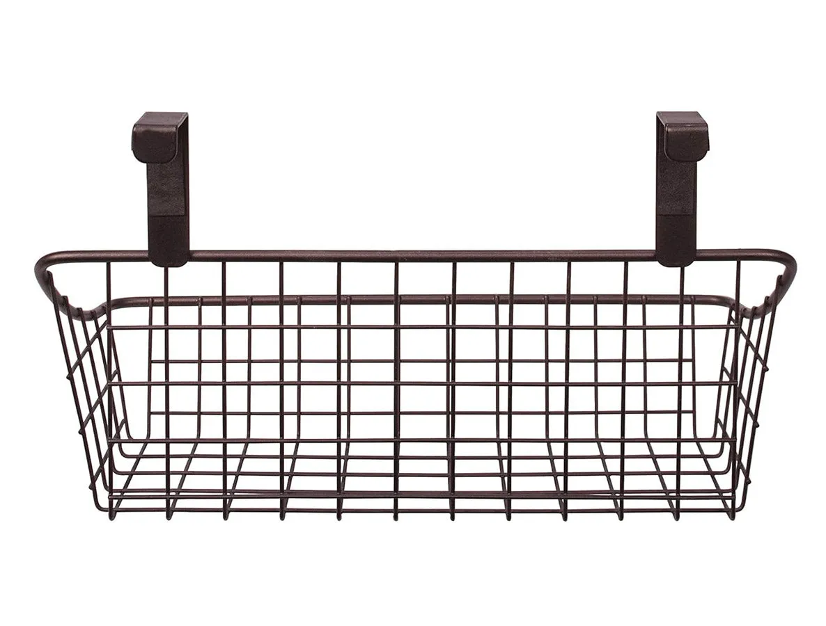 Cabinet Door Storage Basket - Bronze