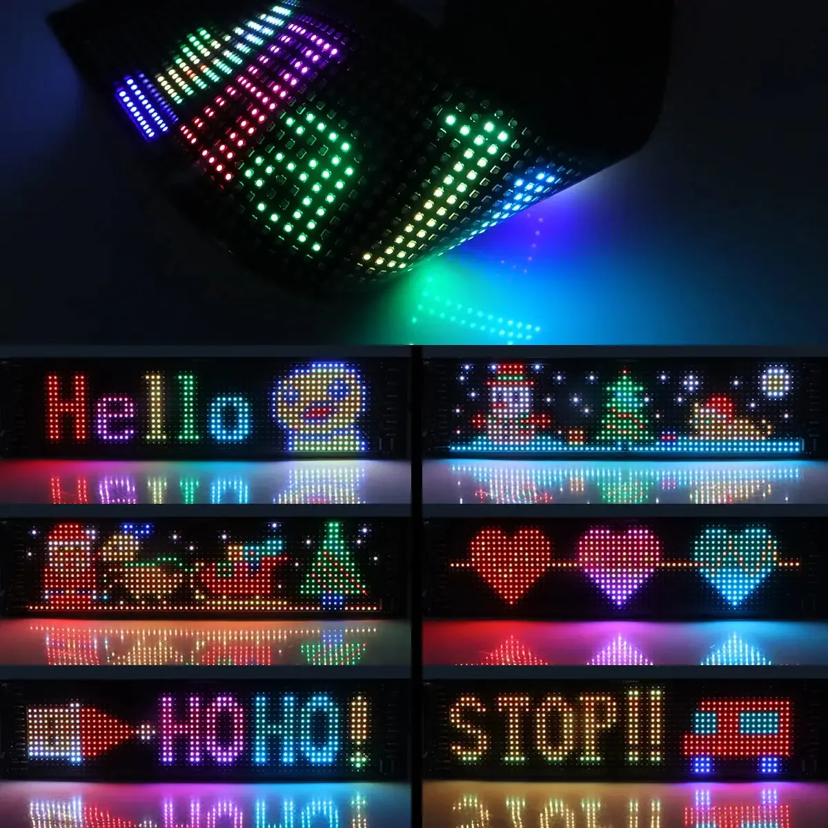 Car LED Bluetooth Scrolling Message Display