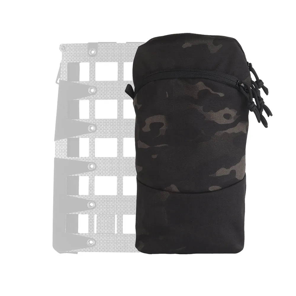 Cargo universal pocket 3x6 Vertical Laser Cut Multicam Black