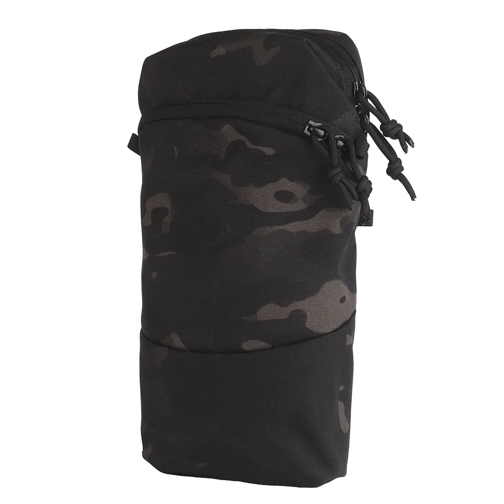 Cargo universal pocket 3x6 Vertical Laser Cut Multicam Black