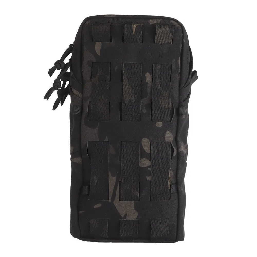 Cargo universal pocket 3x6 Vertical Laser Cut Multicam Black