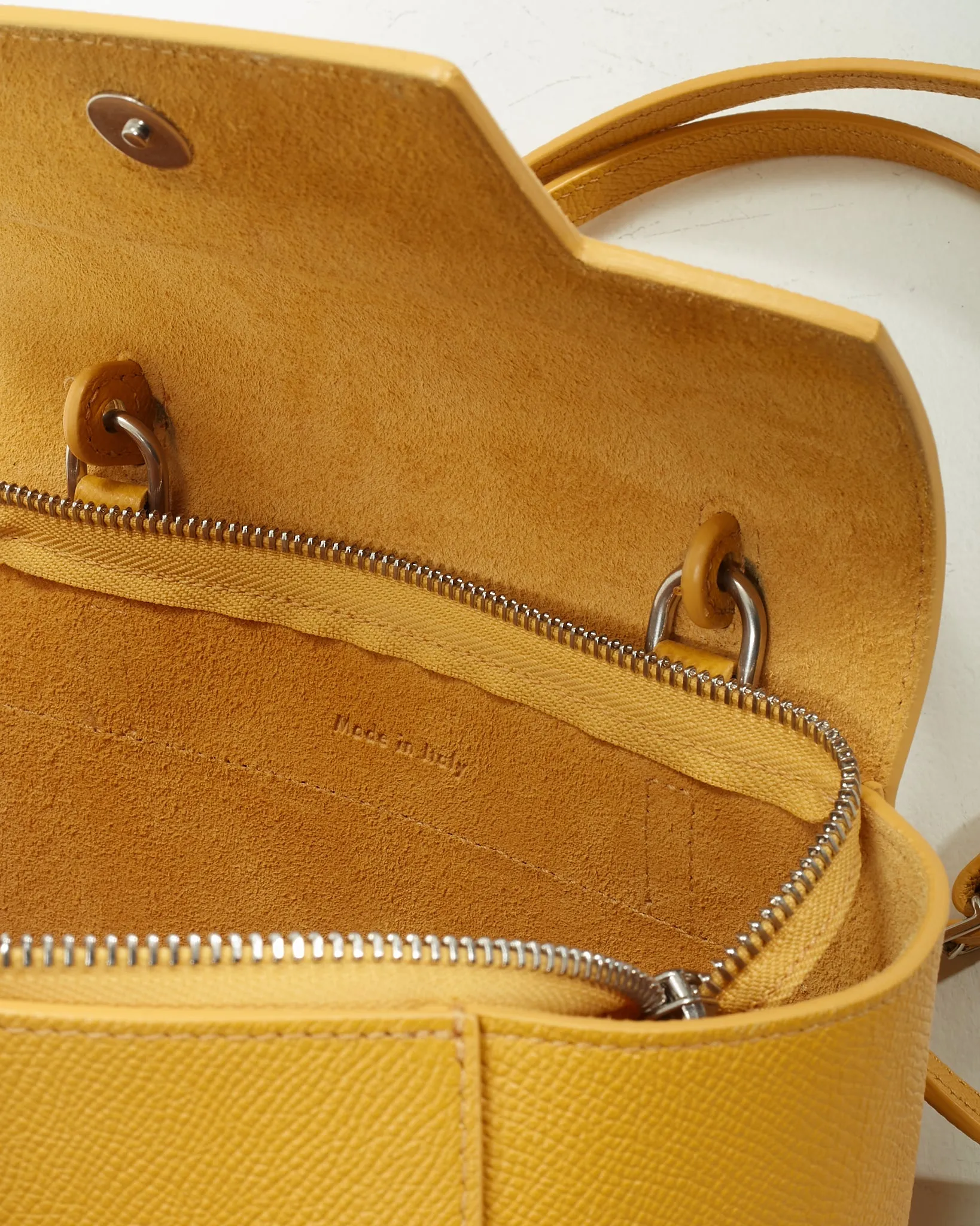 Celine Mustard Yellow Leather Nano Belt Bag