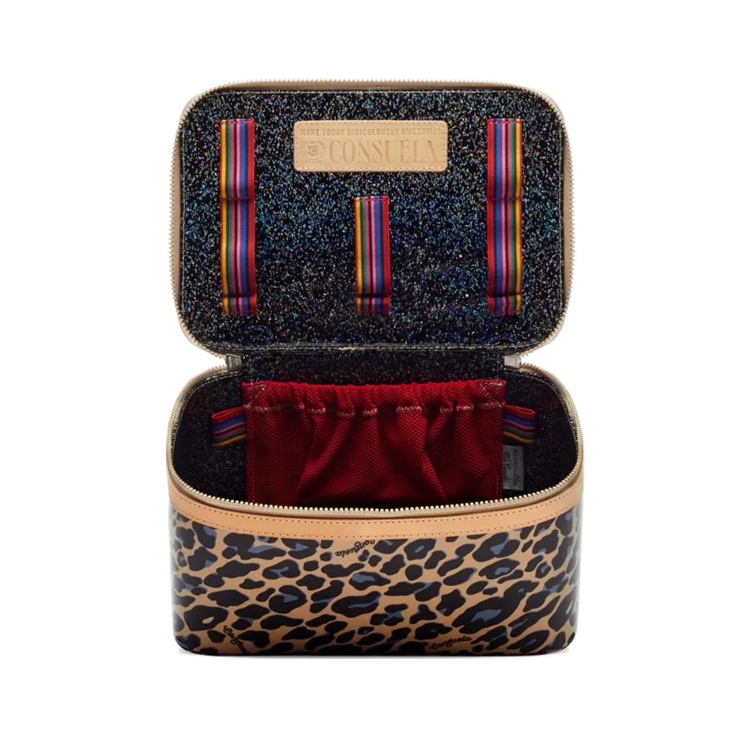 Consuela Women's Blue Jag Train Case Bags