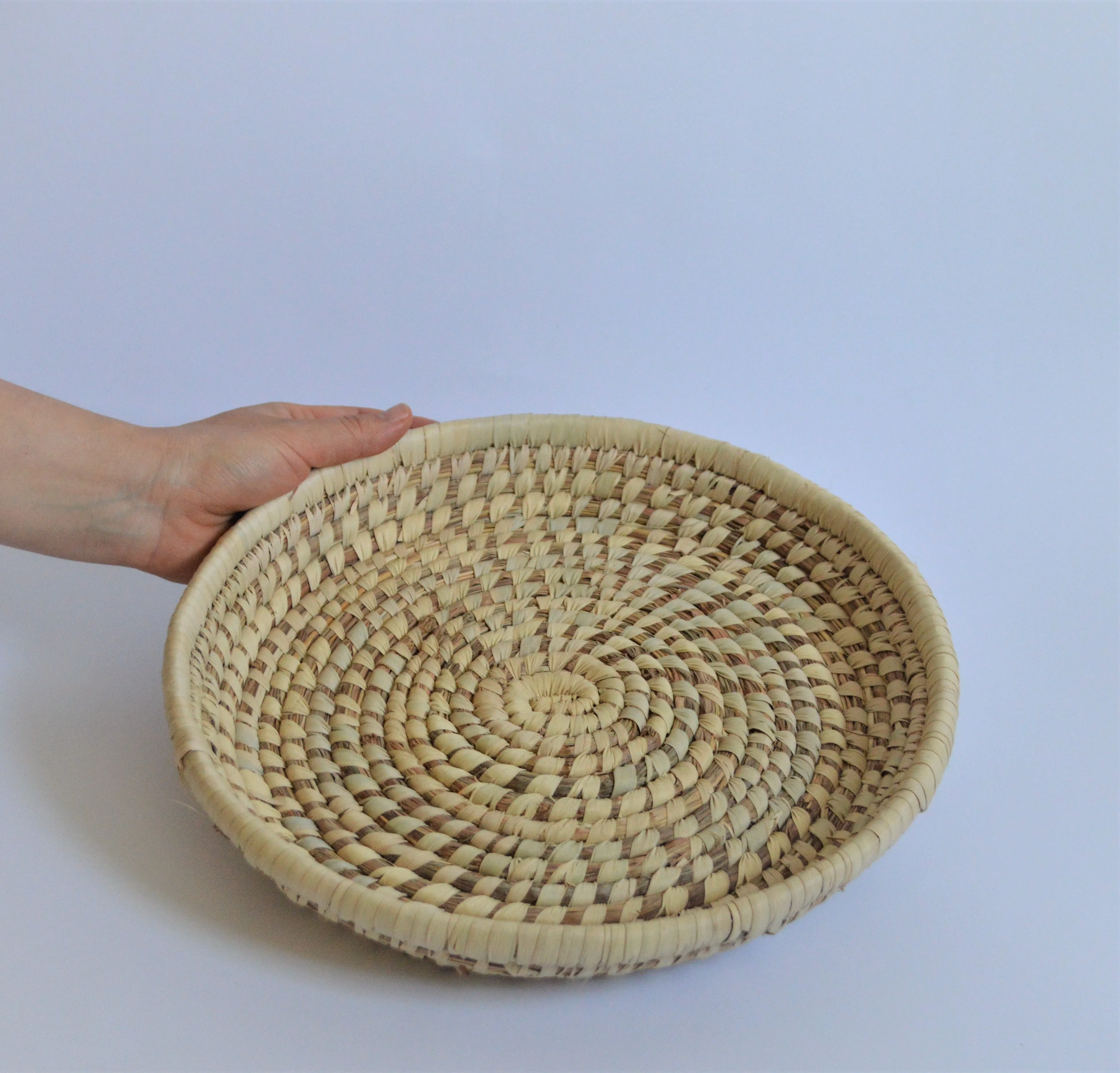 Egyptian Traditional Basket Palm leaf & Halfa grass