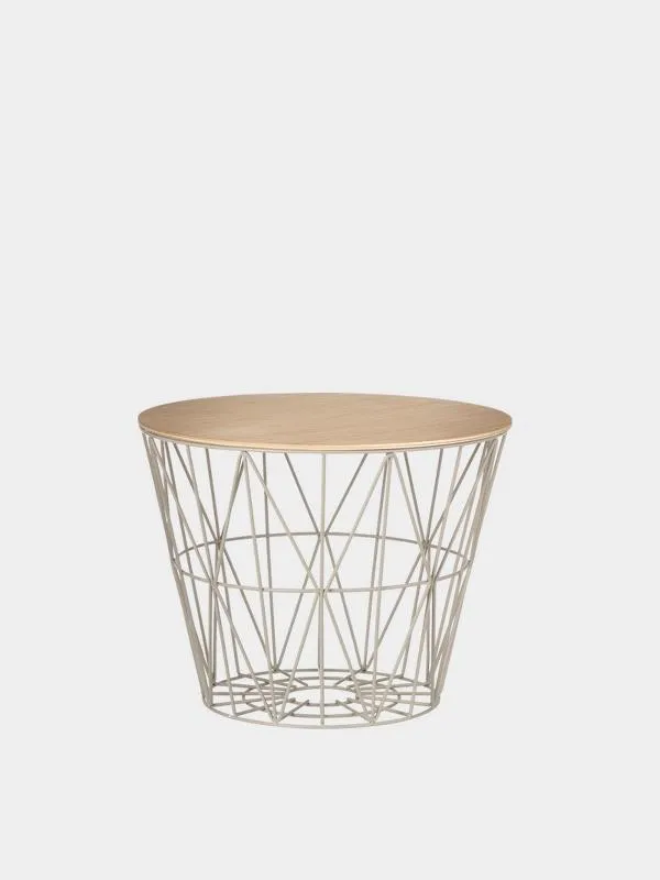 Ferm Living Grey Wire Basket Set - Available in 3 Versatile Sizes for Stylish Storage