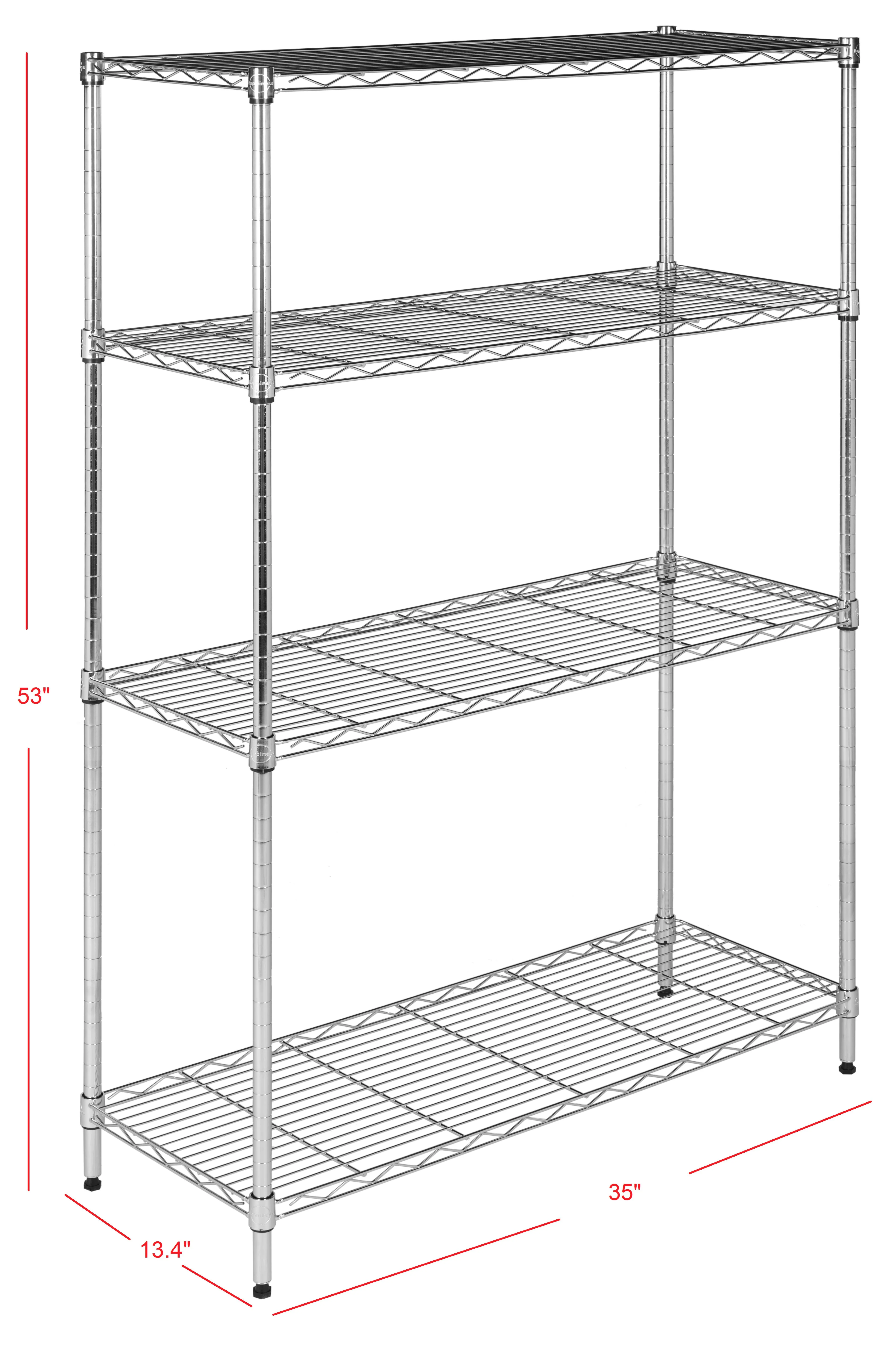 Fernshade 53" 4-Shelf Wire Rack