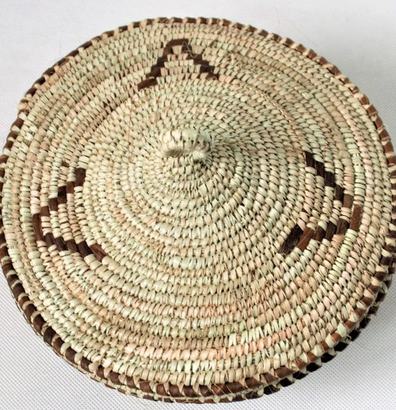 Fine woven African basket