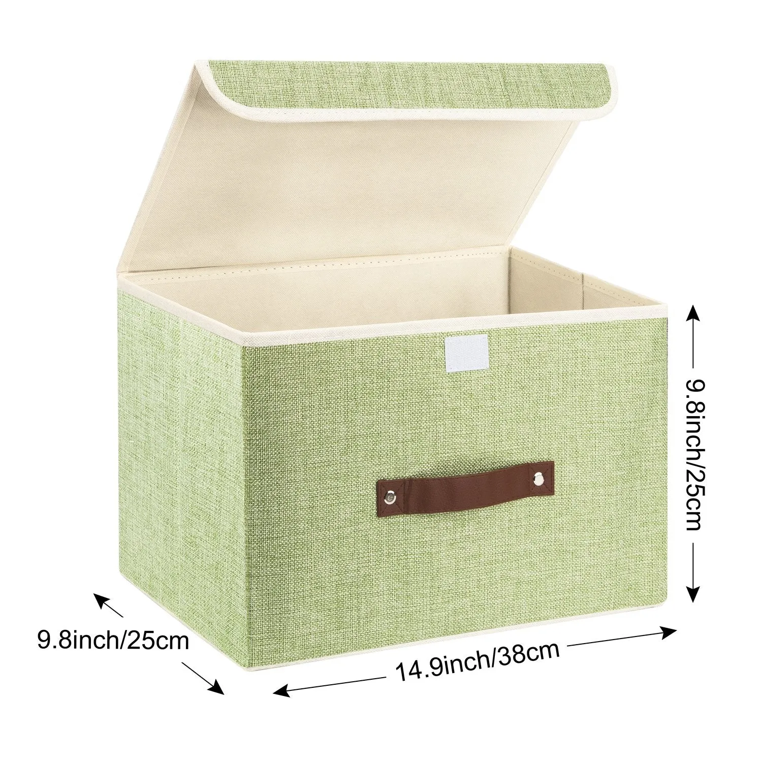 Foldable Storage Boxes with Lid (14.9'' X 9.8'' X 9.8'')