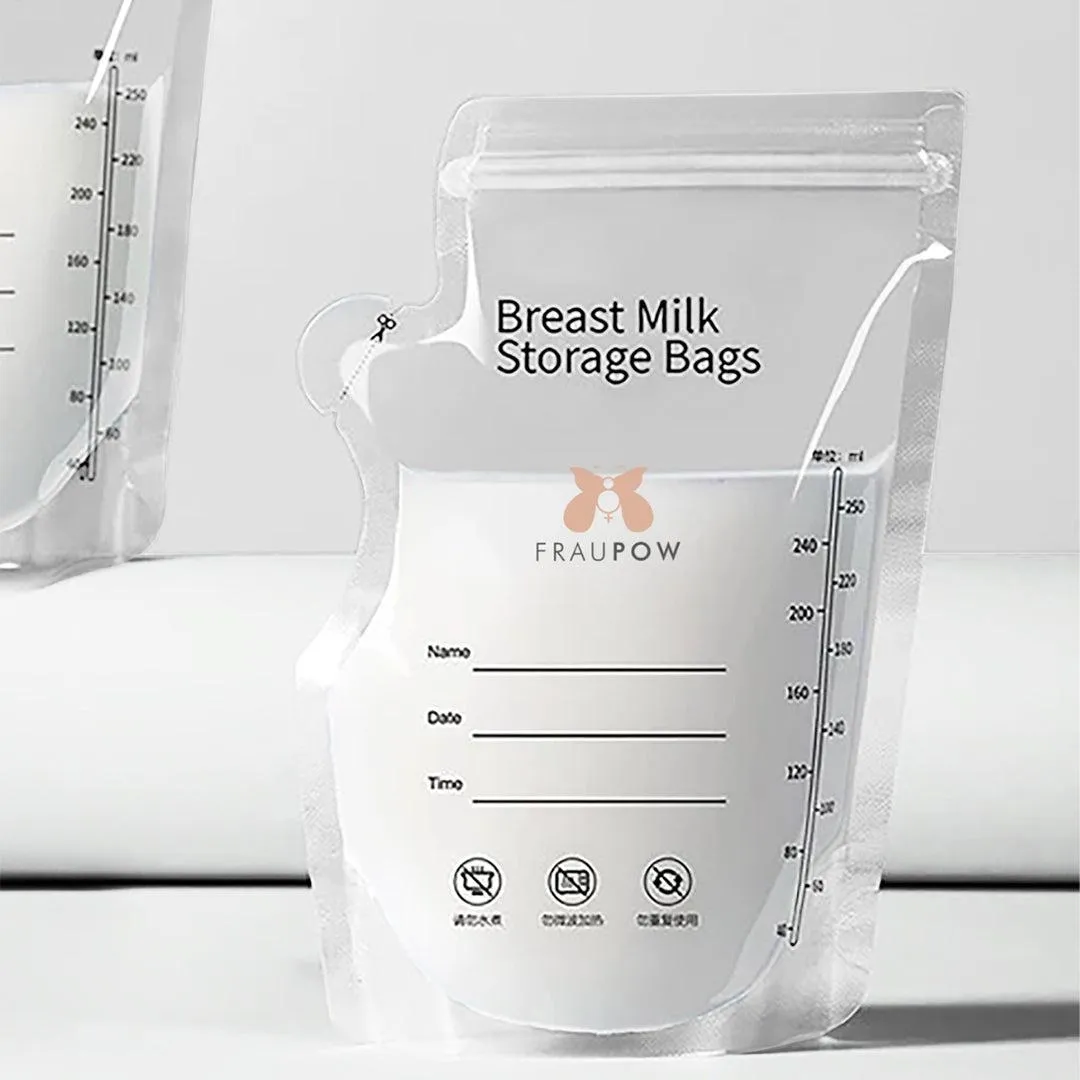 Fraupow Breast Milk Storage Bags - 30 Pack