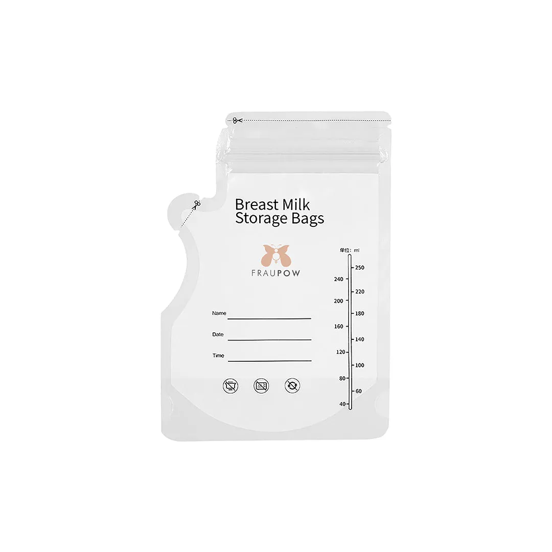 Fraupow Breast Milk Storage Bags - 30 Pack