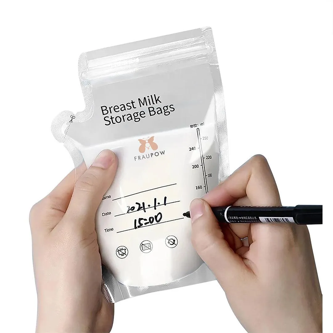 Fraupow Breast Milk Storage Bags - 30 Pack