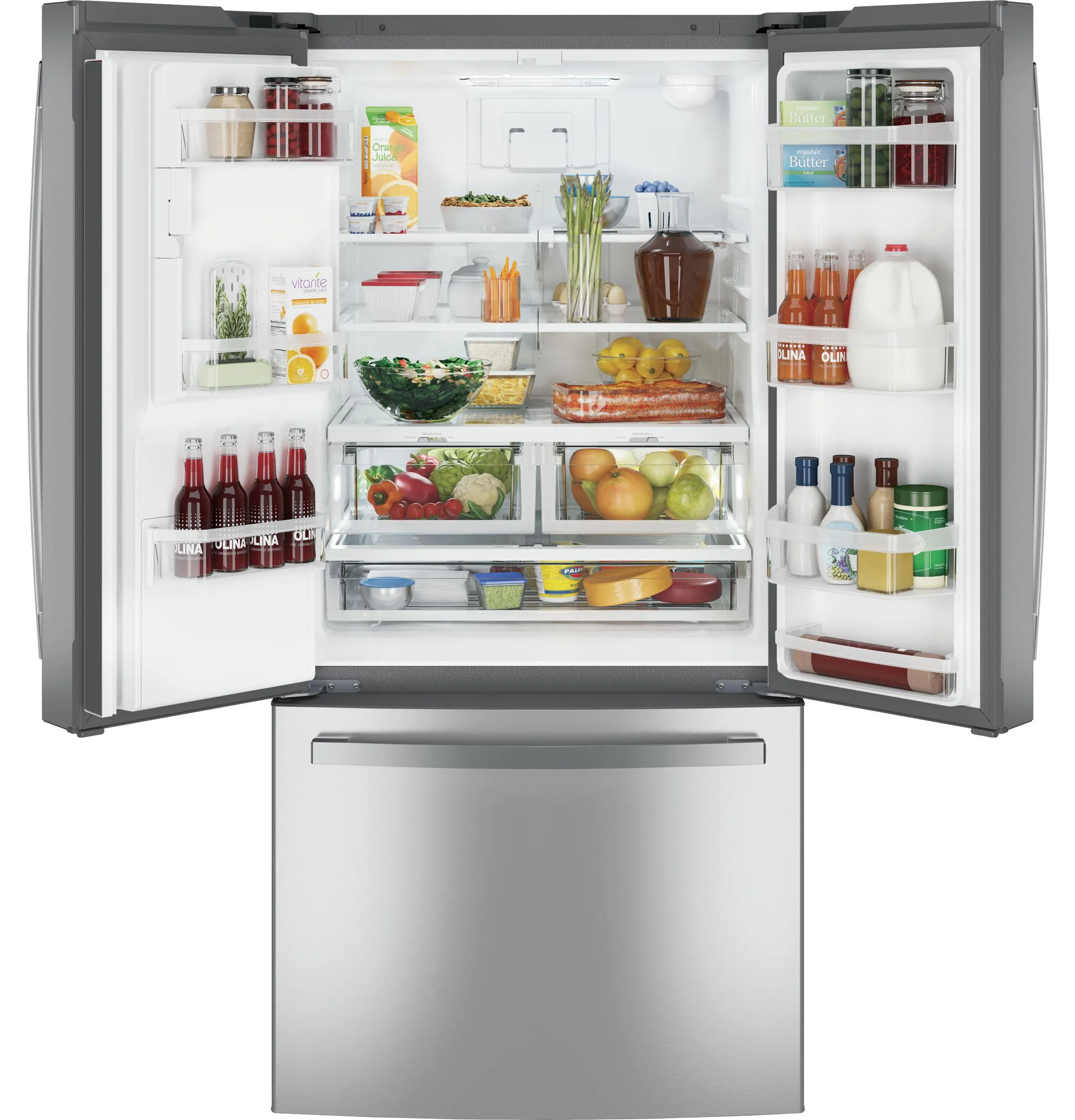 GFE24JYKFS GE® ENERGY STAR® 23.6 Cu. Ft. French-Door Refrigerator