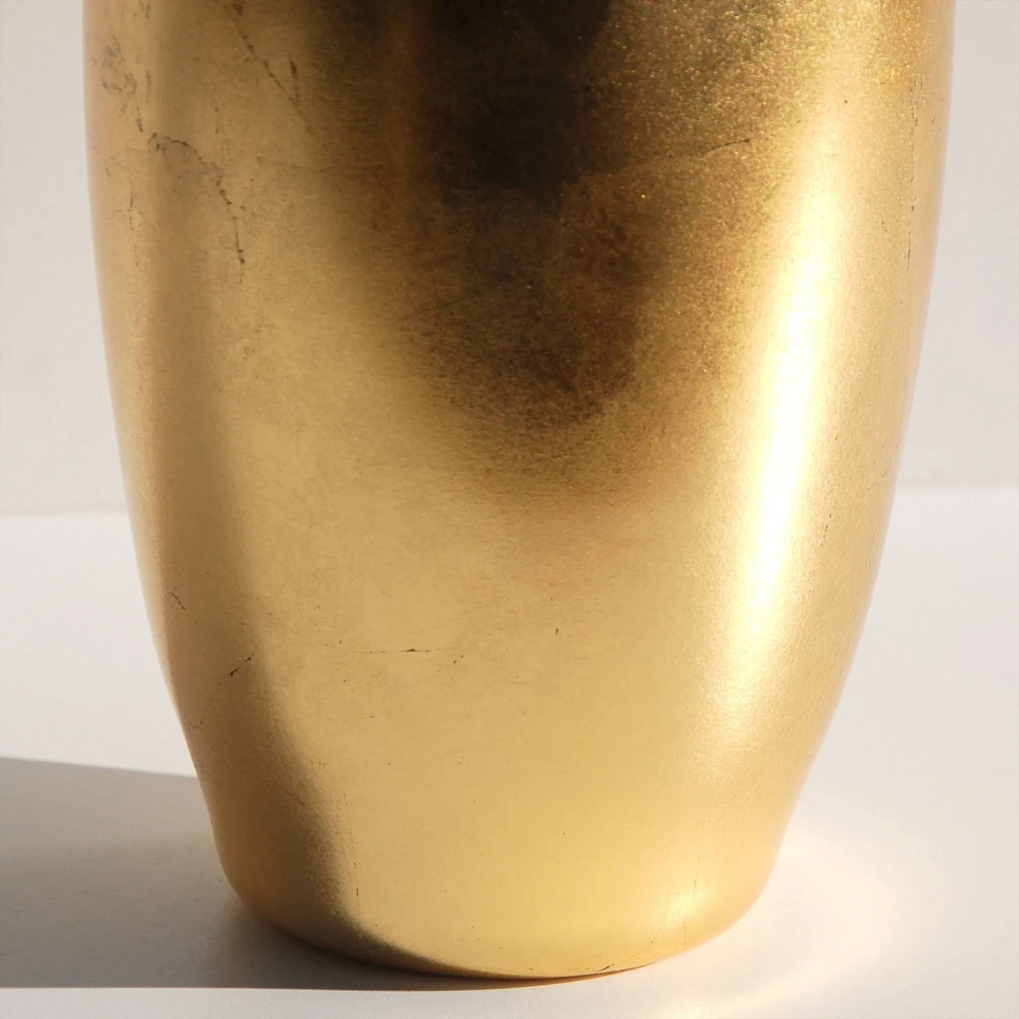 GILT 10" Gold Gilded Flower Vase