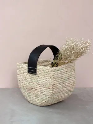 Half Moon Forage Basket, Black