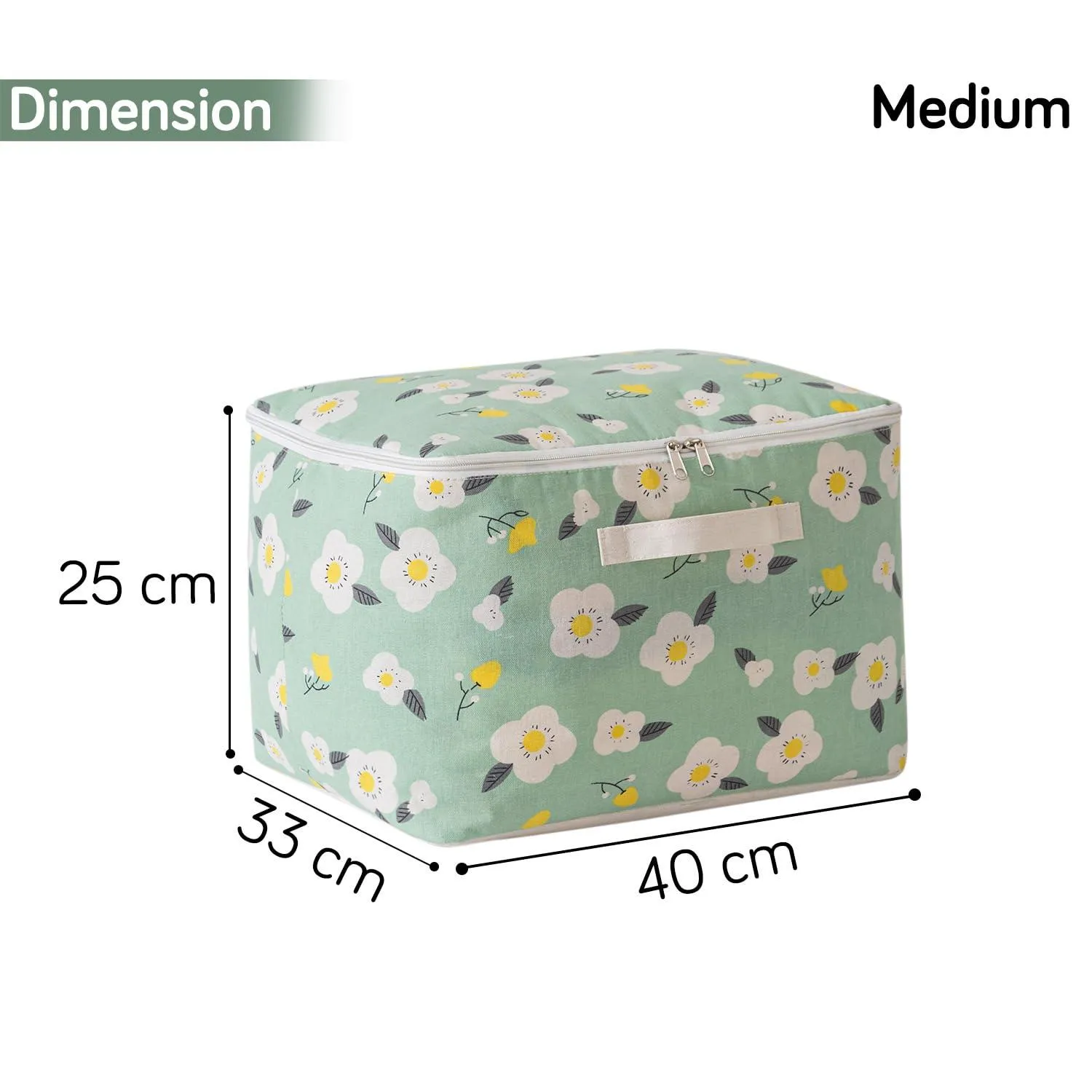 HOKIPO Medium Moisture Resistant Wardrobe Storage Bag (40 x 33 x 25 cm), Green