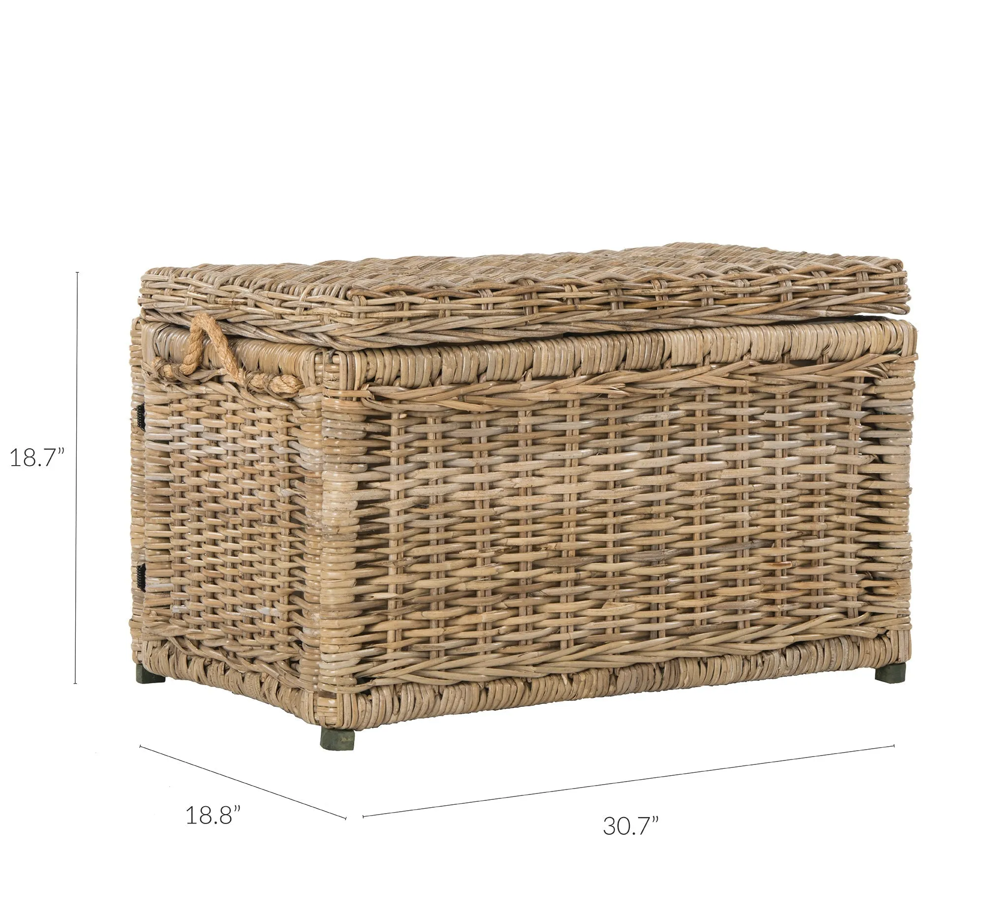 Jacob 30" Wicker Storage Trunk