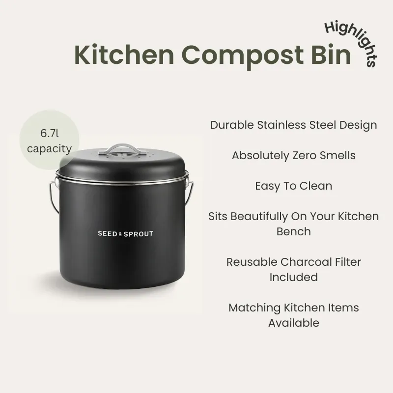 Kitchen Compost Bin | Liquorice