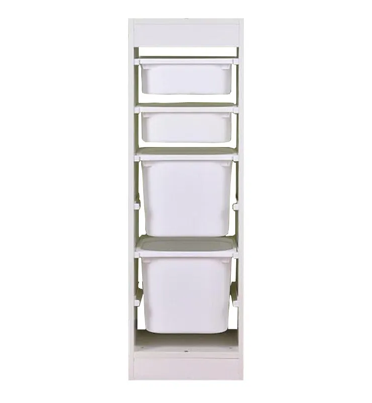 Kjeldor 1x4 Kids Toy Storage by Hamlet Kids Room: White Bins