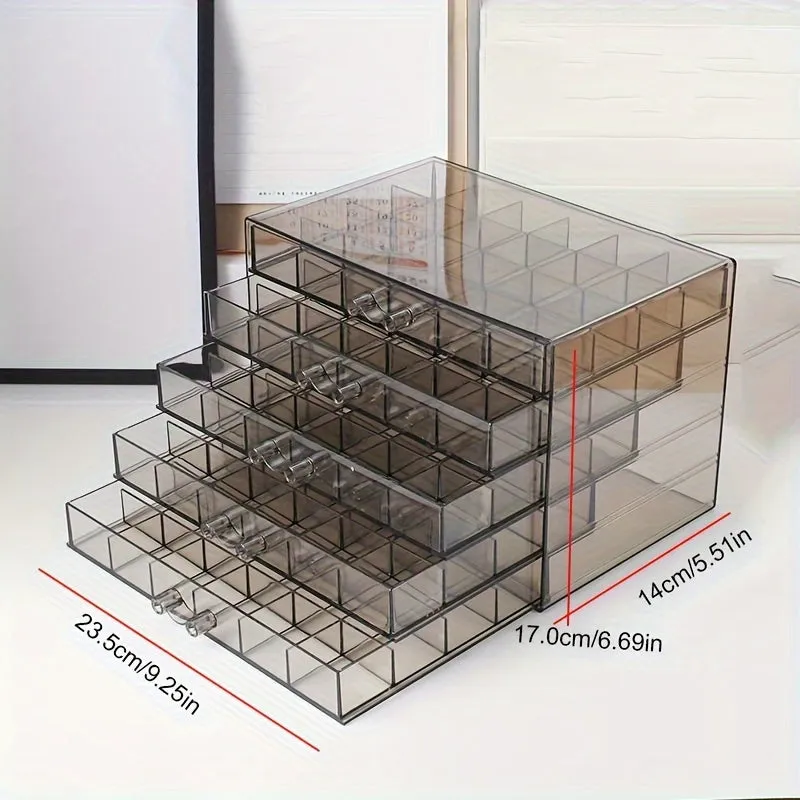 Large Capacity 3Layer Clear Plastic Jewelry Storage Box