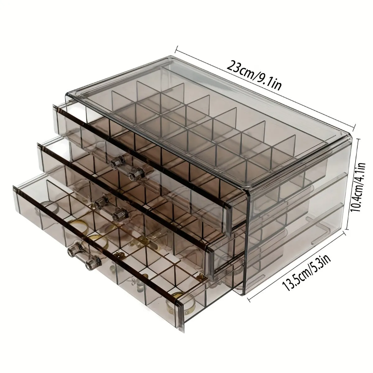 LargeCapacity Jewelry Storage Box with 72grid Organizers